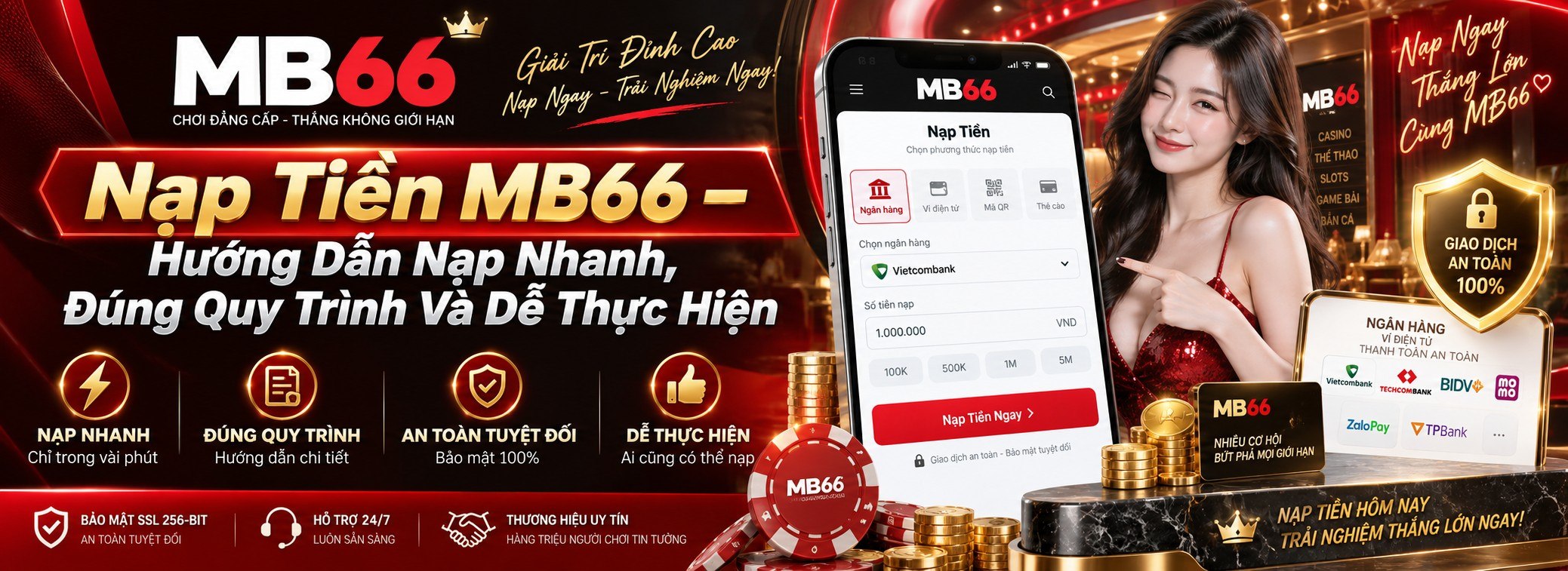 Nạp Tiền MB66 – Hướng Dẫn Nạp Nhanh, Đúng Quy Trình Và Dễ Thực Hiện